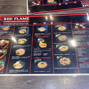 Red Flame - Menu - Hot Pot Near Me - Westminster, California