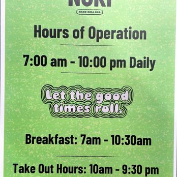 Nori Bar - Waikiki - Open 7am to 10pm - Sushi Bars Near Me - Honolulu, Hawaii Nori Bar - Waikiki - Open 7am to 10pm - Sushi Bars Near Me - Honolulu, Hawaii