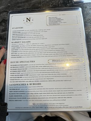 Menu photo 2 Nick's Newport Beach Newport Beach, CA Menu photo 2 Nick's Newport Beach Newport Beach, CA