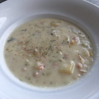 Moonshadows - Clam Chowder (my half, kitchen spilt the bowl for us....so nice!) - Seafood Near Me - Malibu, California Moonshadows - Clam Chowder (my half, kitchen spilt the bowl for us....so nice!) - Seafood Near Me - Malibu, California
