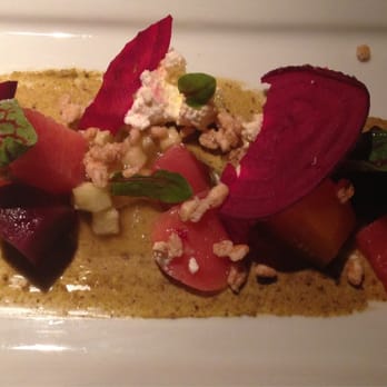 Rioja - Beet salad- bits of crunch are too hard, like eating rocks $9.50 - New American Near Me - Denver, Colorado