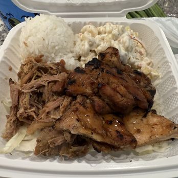 Mo' Bettahs Hawaiian Style Food - Teri Chicken and Kalua pig mixed plate. - Hawaiian Near Me - Henderson, Nevada Mo' Bettahs Hawaiian Style Food - Teri Chicken and Kalua pig mixed plate. - Hawaiian Near Me - Henderson, Nevada
