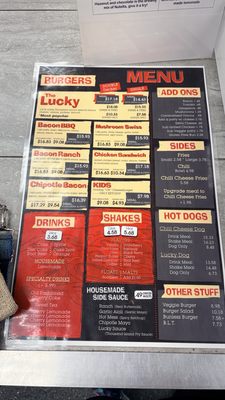 Menu photo 1 Lucky's Drive-In Sacramento, CA Menu photo 1 Lucky's Drive-In Sacramento, CA