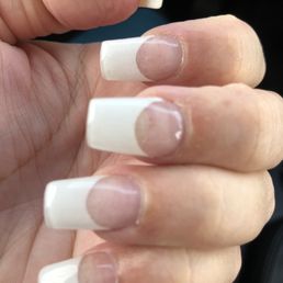 My nail still shows and I asked med long length the lady that's the owner Asian lady refused to fix when I asked for her to fix them