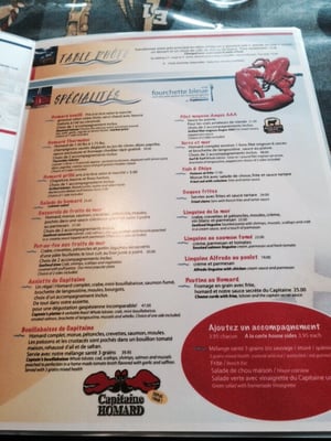 Menu photo 6 Capitaine Homard Sainte-Flavie, QC Menu photo 6 Capitaine Homard Sainte-Flavie, QC
