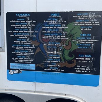 Like Poke - Menu - Food Trucks Near Me - Kahului, Hawaii Like Poke - Menu - Food Trucks Near Me - Kahului, Hawaii