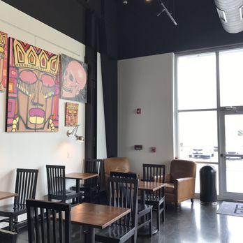 Bolder Coffee - Bright seating area with high ceilings and nice decor - Coffee & Tea Near Me - Rogers, Arkansas