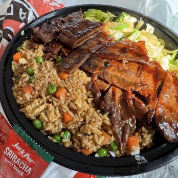 Teriyaki Madness - Steak Teriyaki Bowl, large, with fried rice - Japanese Near Me - Torrance, California Teriyaki Madness - Steak Teriyaki Bowl, large, with fried rice - Japanese Near Me - Torrance, California