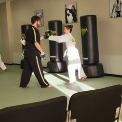 My son practicing with Coach Zack