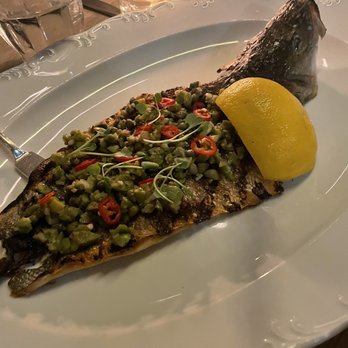 Giulietta - Fish with capers and beans on top? 4/10 - Italian Near Me - Toronto, Ontario Giulietta - Fish with capers and beans on top? 4/10 - Italian Near Me - Toronto, Ontario