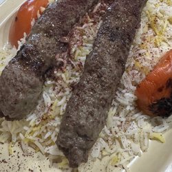 Shish Kabob Cafe - Koobideh kabob plate