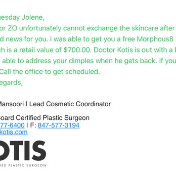 John A Kotis - Email between Jenny and me. - Body Contouring Near Me - Arlington Heights, Illinois John A Kotis - Email between Jenny and me. - Body Contouring Near Me - Arlington Heights, Illinois