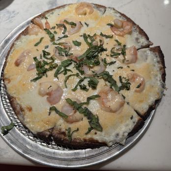Capone's Coal Fired Pizza - Gluten free Gamberetto (Shrimp) Pizza - Pizza Near Me - Fort Myers, Florida Capone's Coal Fired Pizza - Gluten free Gamberetto (Shrimp) Pizza - Pizza Near Me - Fort Myers, Florida