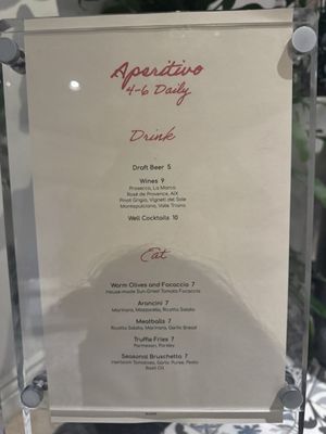 Menu photo 6 Tratto San Francisco, CA
