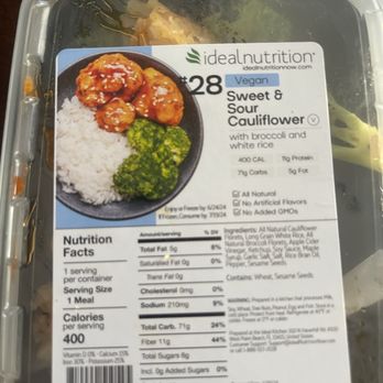 Ideal Nutrition - #28 - Vegan Sweet and Sour Cauliflower Florets - Health Markets Near Me - Boca Raton, Florida Ideal Nutrition - #28 - Vegan Sweet and Sour Cauliflower Florets - Health Markets Near Me - Boca Raton, Florida