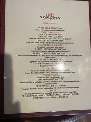 Menu photo 1 Sonoma Diner Santa Rosa, CA Menu photo 1 Sonoma Diner Santa Rosa, CA