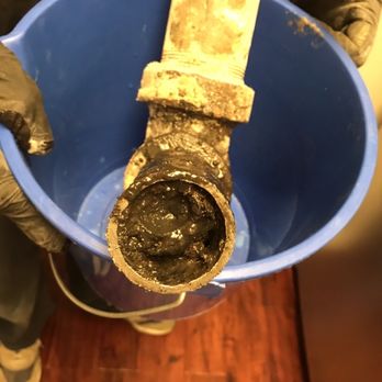 Righteous Plumbing - Here is the gross, disgusting clog in the drain. - Plumbing Near Me Righteous Plumbing - Here is the gross, disgusting clog in the drain. - Plumbing Near Me