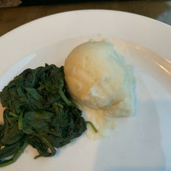 Pacific Coast Grill - Mashed potatoes & spinach - Seafood Near Me - Cardiff, California