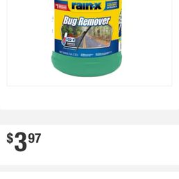 Rain X windshield bug remover Rain X windshield bug remover