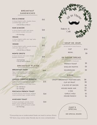 Menu photo 4 All In Thyme Omaha, NE