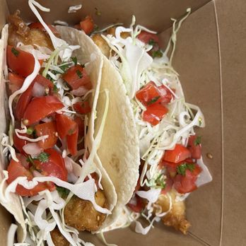 Bro's Fish Tacos - The Truth with the garlic sauce Fire - Seafood Near Me - Virginia Beach, Virginia