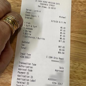 La Casa Verde - Thank you for the good food and service - Mexican Near Me - San Diego, California La Casa Verde - Thank you for the good food and service - Mexican Near Me - San Diego, California