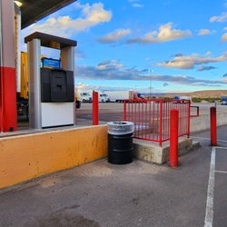 Route 66 Travel Center - Steps to truck parking.