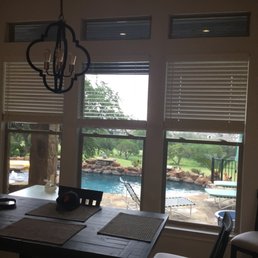 Three Hunter Douglass Parkland Collection Wood Blinds