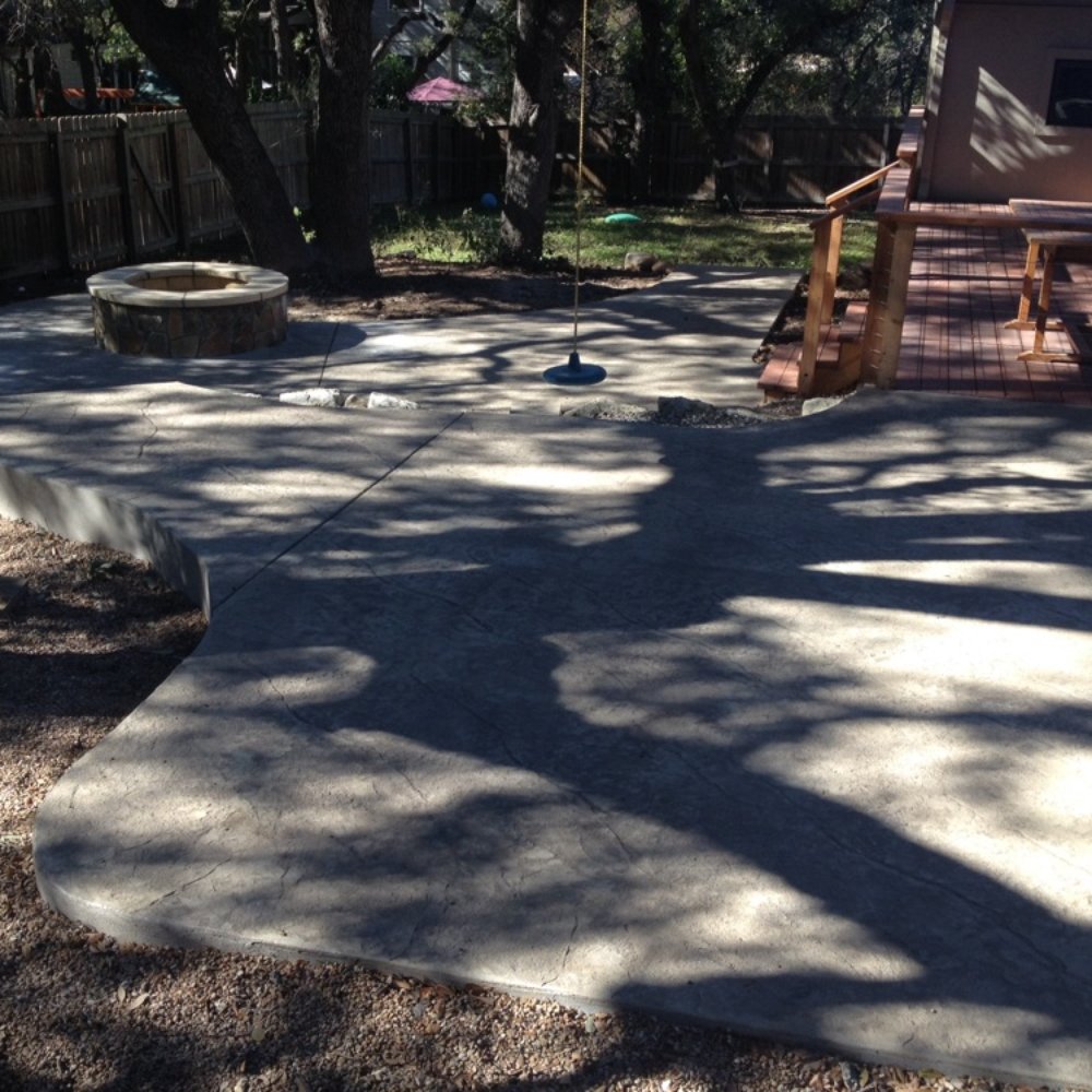 Patterned Concrete - View from top level - Masonry/Concrete Near Me - Austin, Texas
