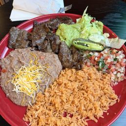 Carne Asada plate Carne Asada plate