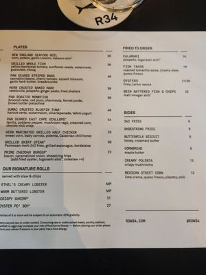 Menu photo 3 Row 34 - Seaport Boston, MA Menu photo 3 Row 34 - Seaport Boston, MA