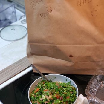 Pita Pockets - Tabbouleh with Lamb & beef shawarma - Mediterranean Near Me - Key Biscayne, Florida Pita Pockets - Tabbouleh with Lamb & beef shawarma - Mediterranean Near Me - Key Biscayne, Florida