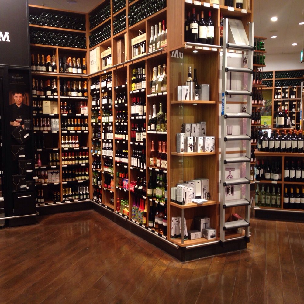 The  wine section, beautiful.