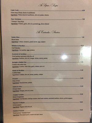 Menu photo 2 Restaurant Saudade Paris, 75