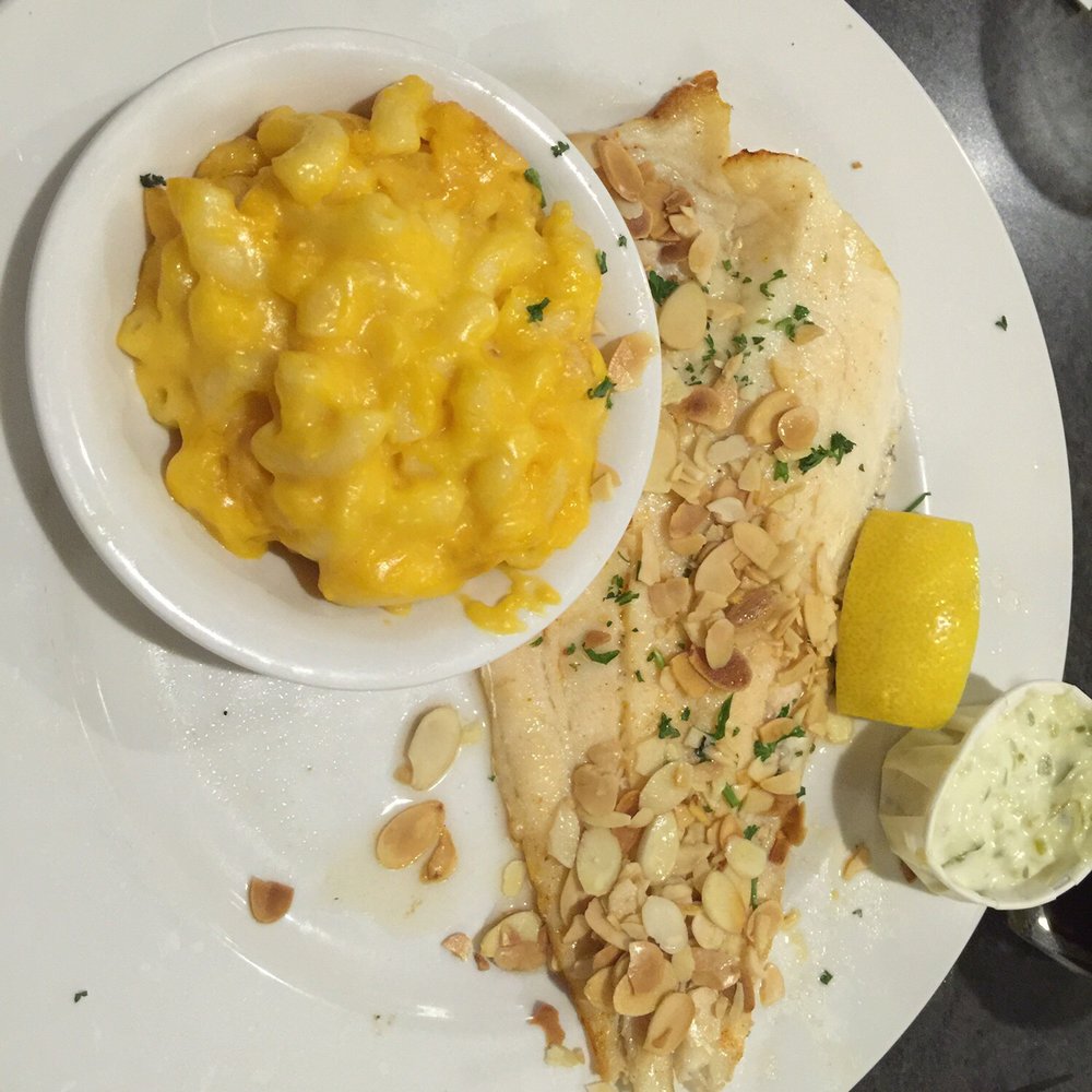 Davidson's - Fish almandine and mac and cheese - New American Near Me - Canfield, Ohio