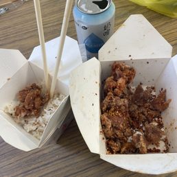 Marinated Chicken tender, extra spicy. With milk beer.