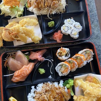 Minato Sushi Restaurant - two trays of sushi - Japanese Near Me - Vancouver, British Columbia Minato Sushi Restaurant - two trays of sushi - Japanese Near Me - Vancouver, British Columbia