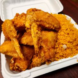 King Garden - Wings With Shrimp Fried Rice