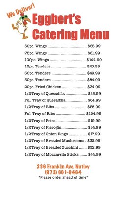 Menu photo 2 Gone With The Wings Nutley, NJ Menu photo 2 Gone With The Wings Nutley, NJ
