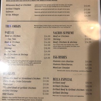 La Casita De Martin - Menu as of 8/5/22 - Mexican Near Me - Grove, Oklahoma