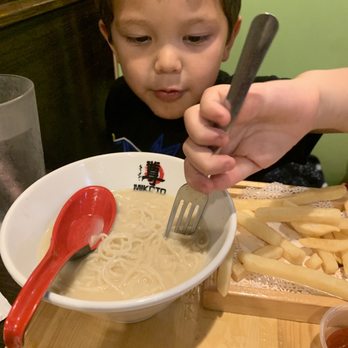 Mikoto Ramen - Children's ramen plate with broth, the ramen, fries, and a yakult! - Ramen Near Me - Corpus Christi, Texas Mikoto Ramen - Children's ramen plate with broth, the ramen, fries, and a yakult! - Ramen Near Me - Corpus Christi, Texas