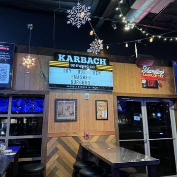 Little Woodrow's Shepherd - a bar with a sign that says karbach - Sports Bars Near Me - Houston, Texas Little Woodrow's Shepherd - a bar with a sign that says karbach - Sports Bars Near Me - Houston, Texas