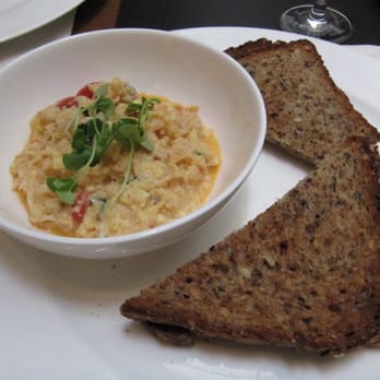 The Mark Restaurant - Softly Scrambled Eggs with Peekytoe Crab Meat, Tomato, & Basil - French Near Me - New York, New York