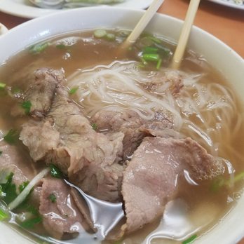 Pho Tay Bac - Flank and rare steak - Vietnamese Near Me - Brea, California