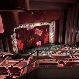 View of the stage and orchestra pit View of the stage and orchestra pit