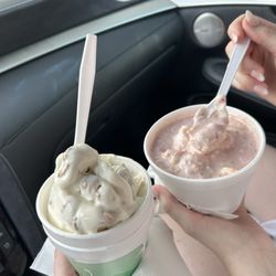 Karen's Frozen Favorites - Cookie dough mixer and a banana split mixer