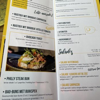 SOIF - De menukaart - Cafes Near Me - Vlissingen, ZE