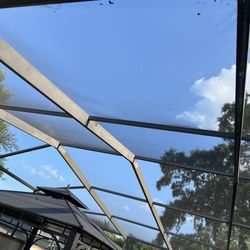 Thomas pool cage screen repair and paint - Seamless repair