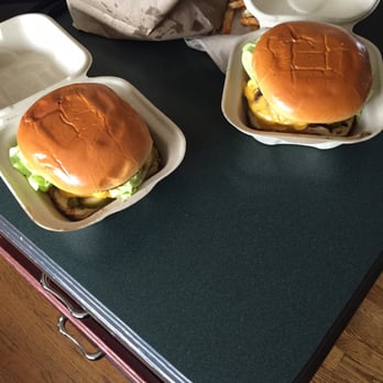 Urban Counter - Two classic cheeseburgers - Burgers Near Me - Aurora, Illinois