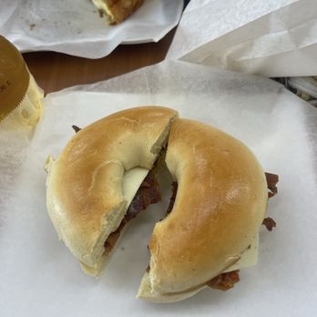 Cafe Du Soleil - Bacon and egg bagel - Donuts Near Me - Cypress, California